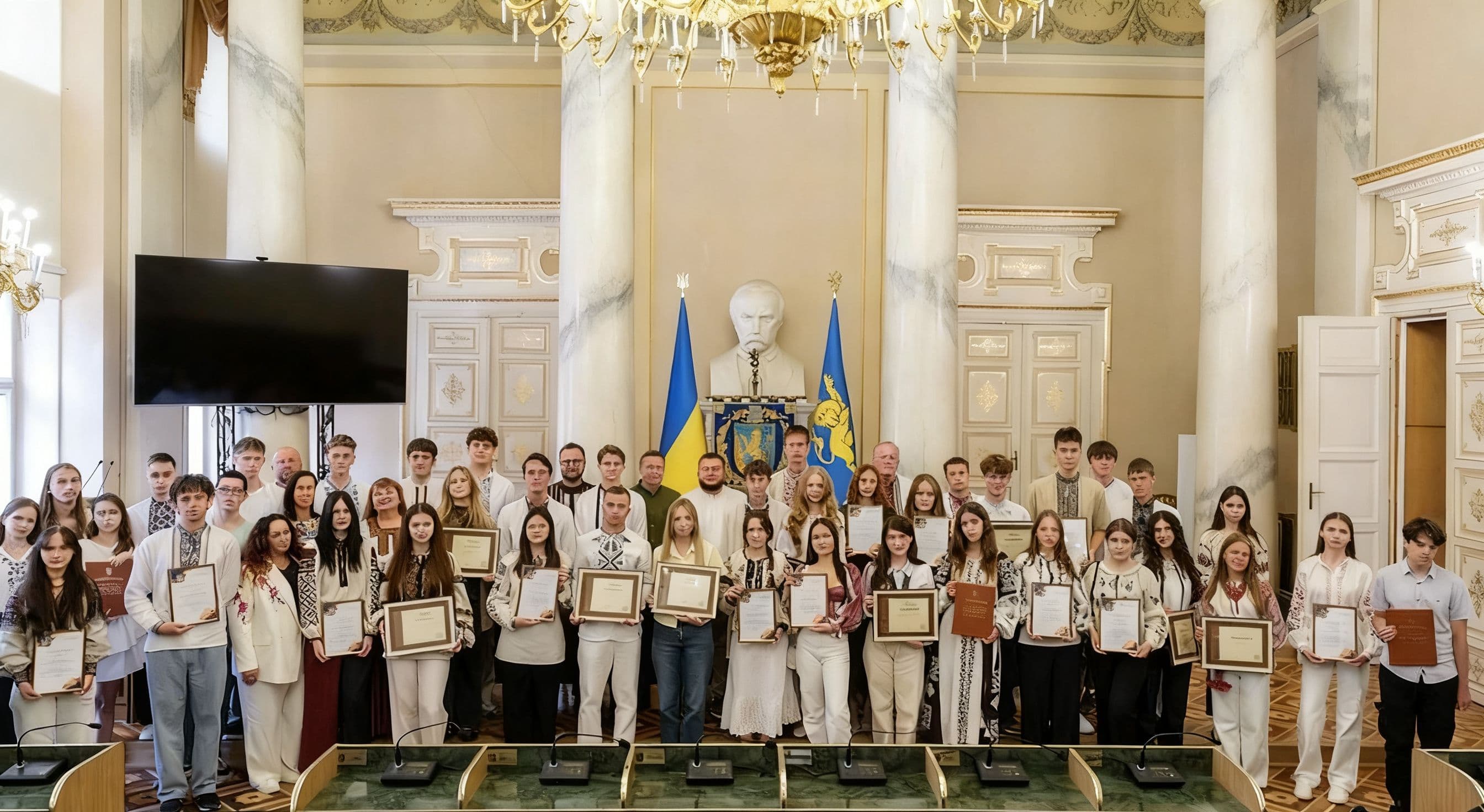 Львівська облрада відзначила випускників з найвищими балами НМТ