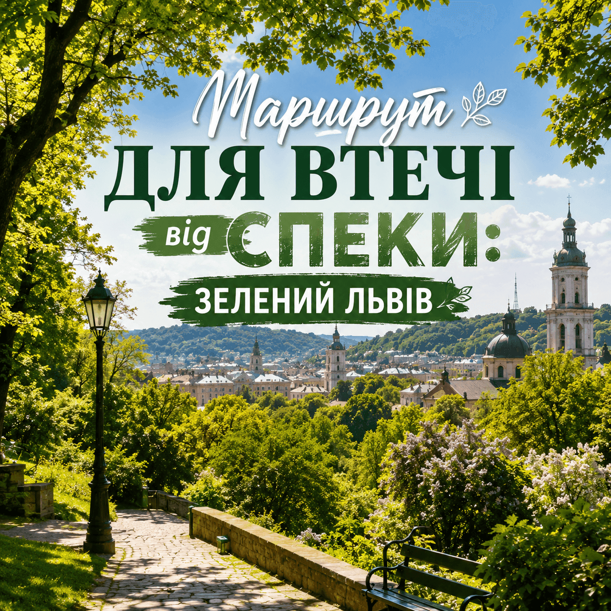 Маршрут для втечі від спеки: зелений Львів